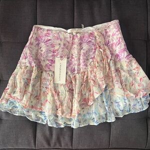 NWT loveshackfancy Rhodes skirt